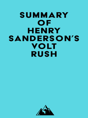 cover image of Summary of Henry Sanderson's Volt Rush